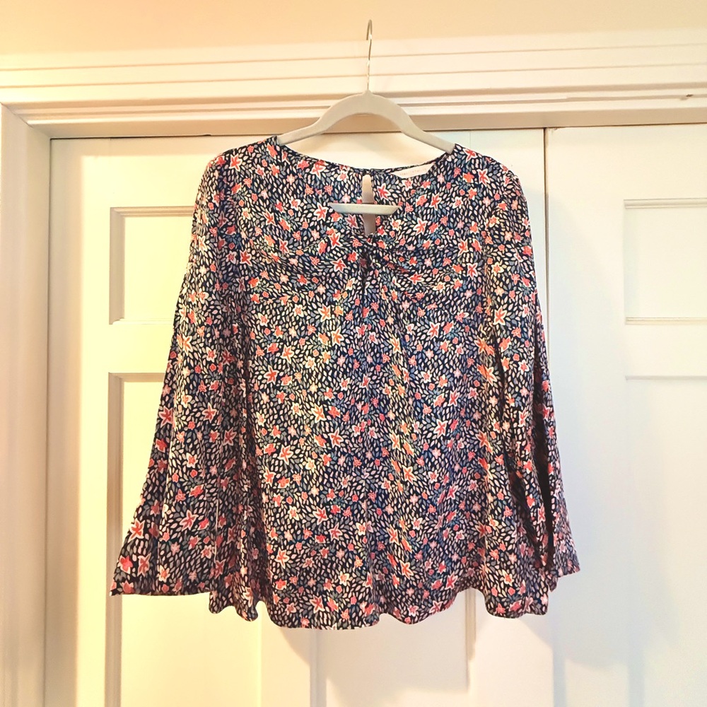 Rebecca Taylor Silk Floral Print Blouse size 12